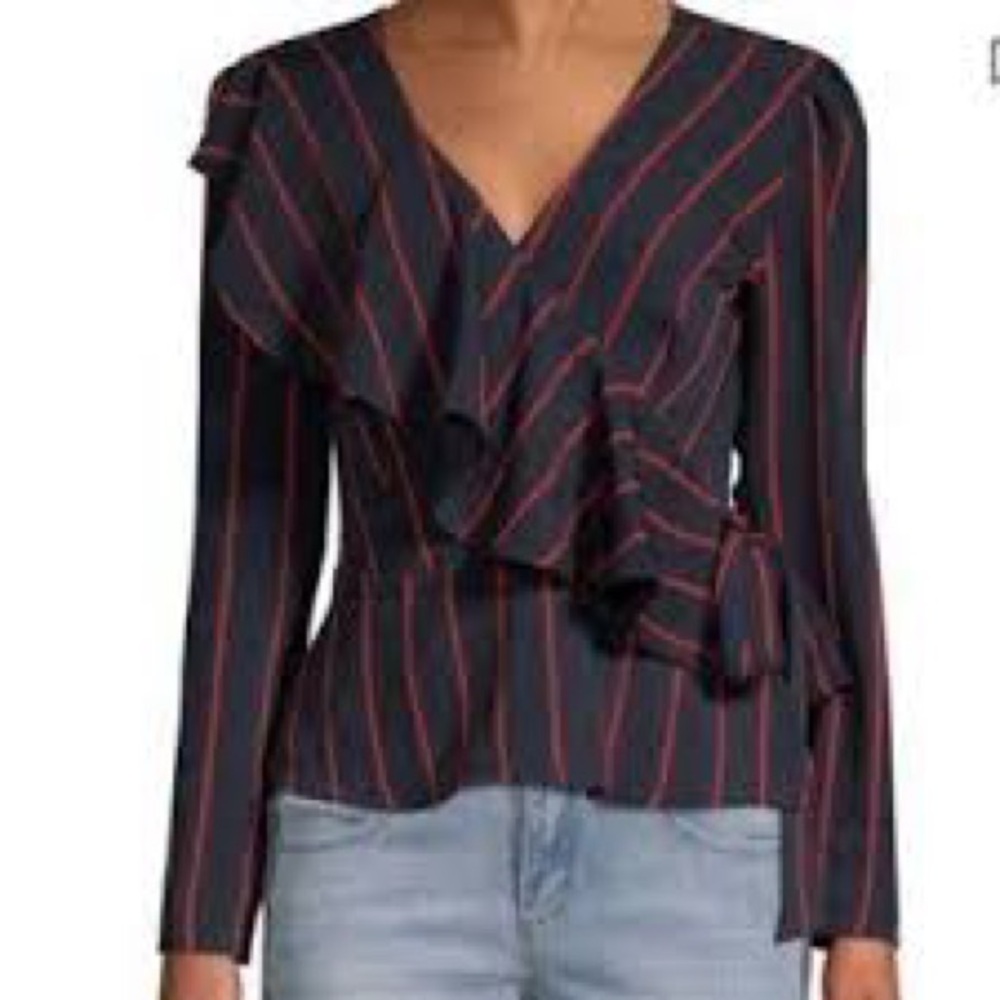 Lea & Viola cross wrap blouse.